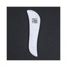 S Shape White Jade Stone Gua Sha Facial and Body Massage Tool